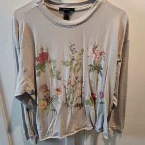 Floral forever 21 long sleeve
